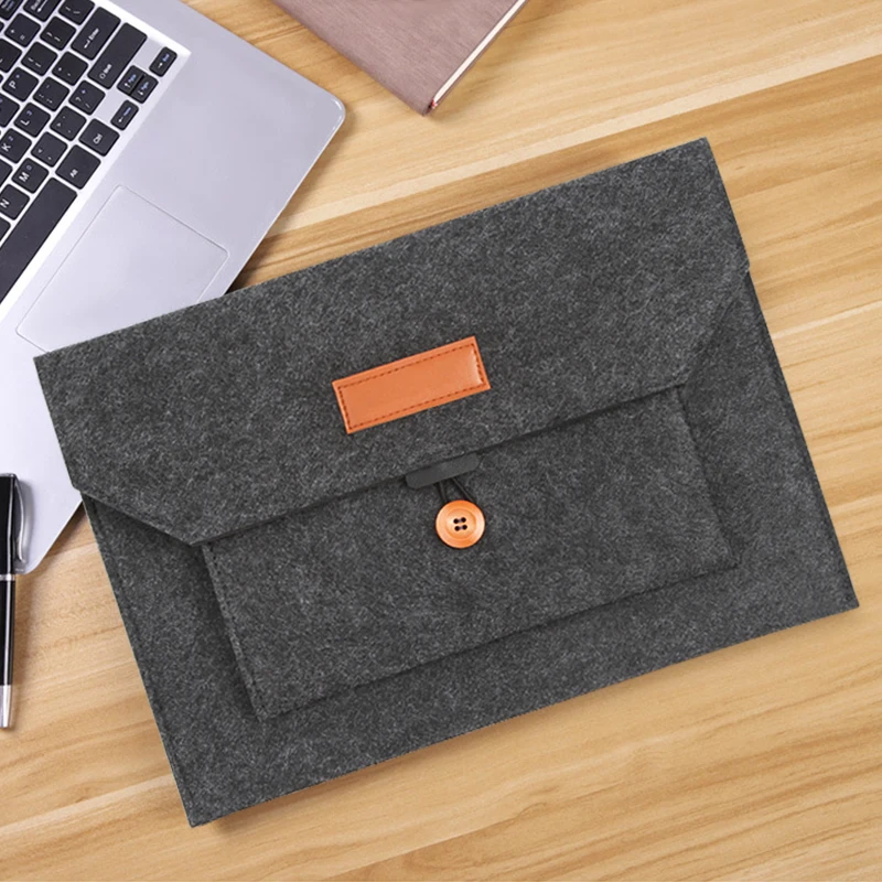 HongJun custom briefcase felt bag business laptop fashion Official document bag for men women formal occasion