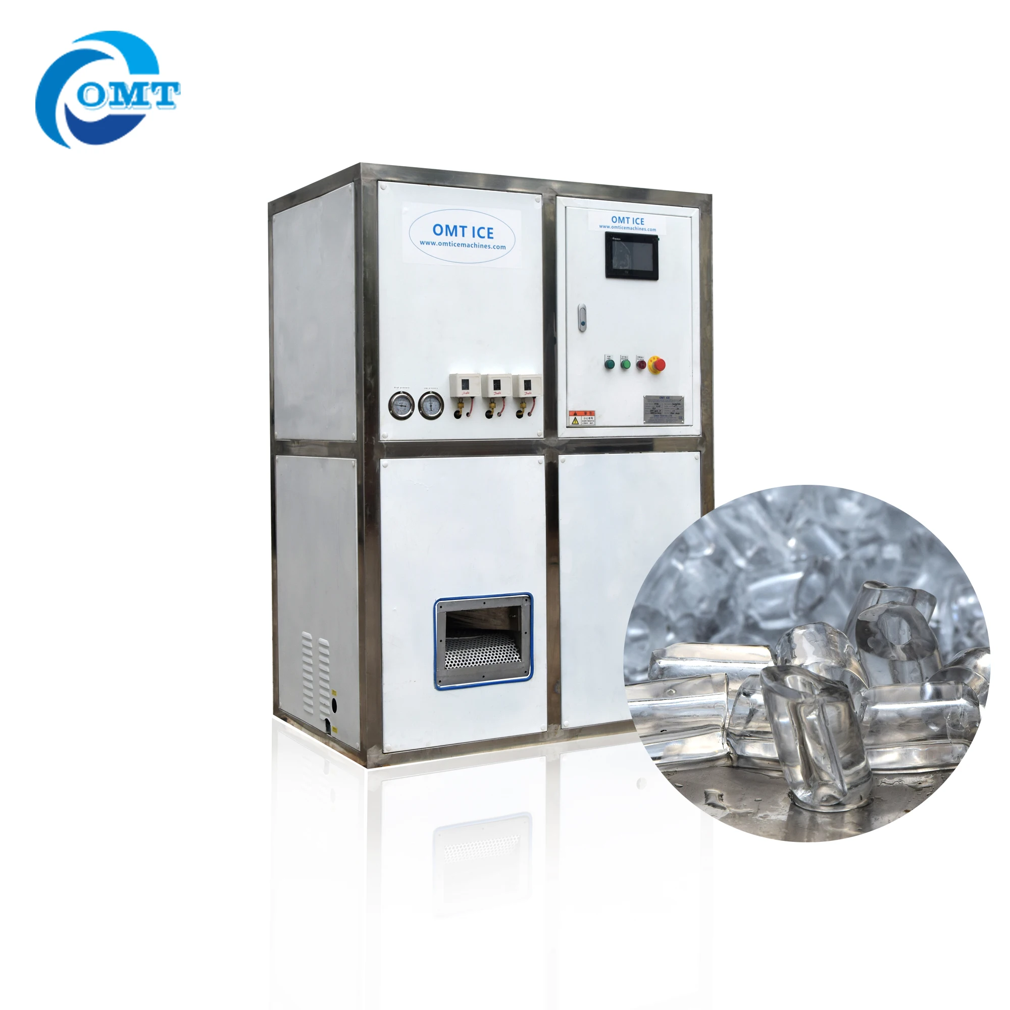 
Heavy duty 1000 kg tube ice machine 