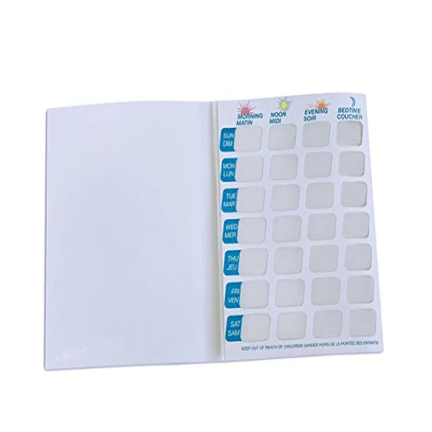 hot sale customized plastic medical one two three fold tray pill plastic blister cards packaging for capsules