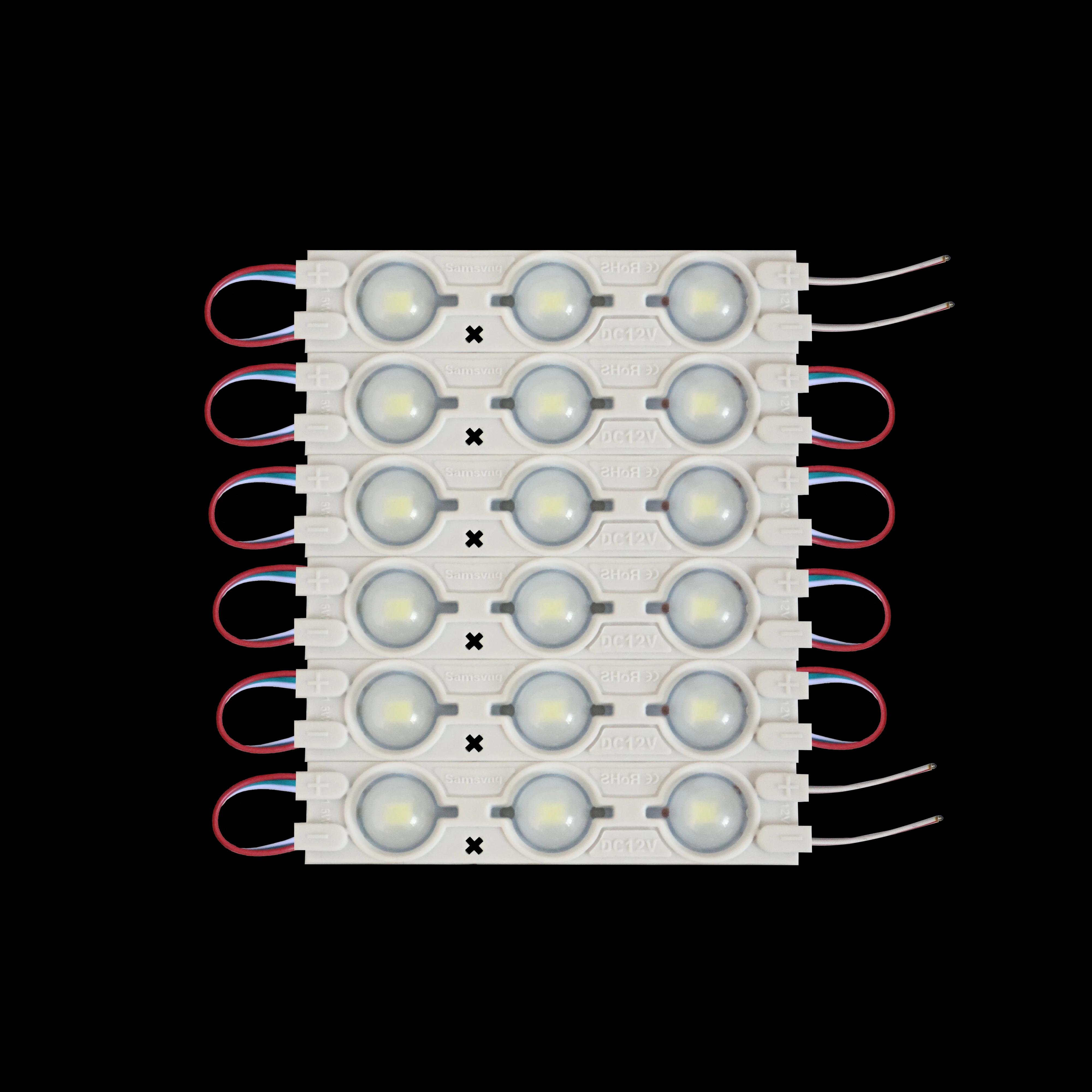 Injection molded LED 2835 patch module. 12V advertising luminous blister character module. 6011 copper bracket, high brightness.