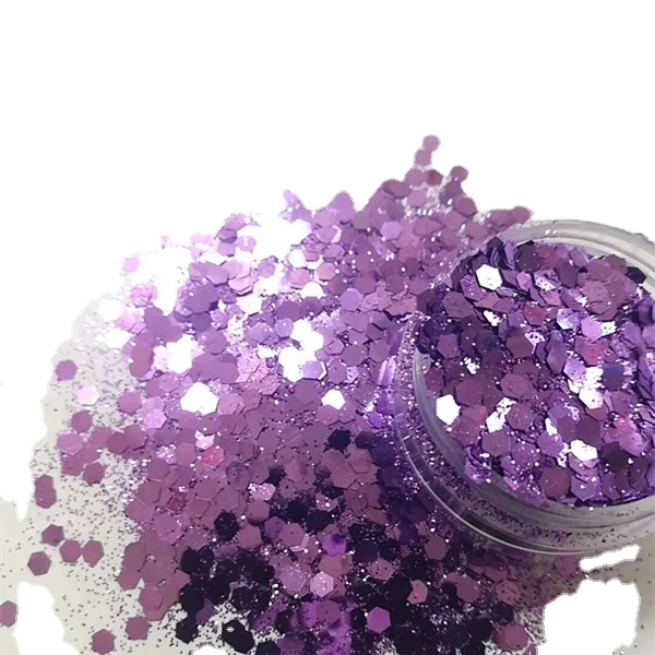 High quality cosmetic grade face chunky glitter bulk wholesale chunky glitter promotional party supplies