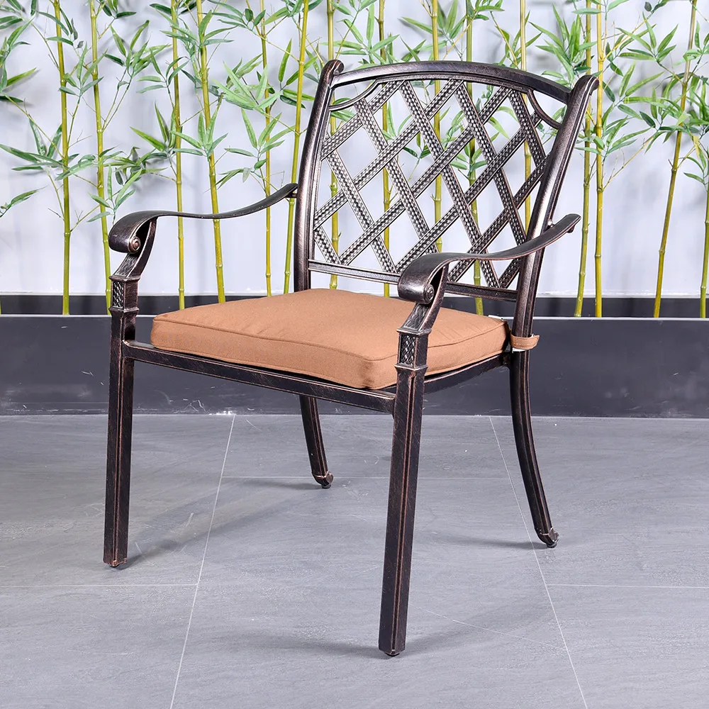 Patio Table Restaurant Chair Outdoor Aluminium Garden Cafe Leisure Chair Manufacturer