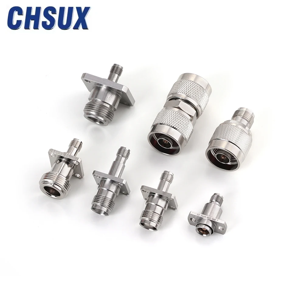 2 отверстия фланцевое крепление разъем BMA гнездовой адаптер SMA радиочастотный