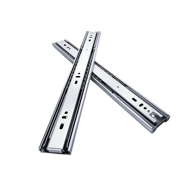 
 45mm Black Kitchen Cabinet Soft Close Full Extension Ball Bearing Drawer Slide  