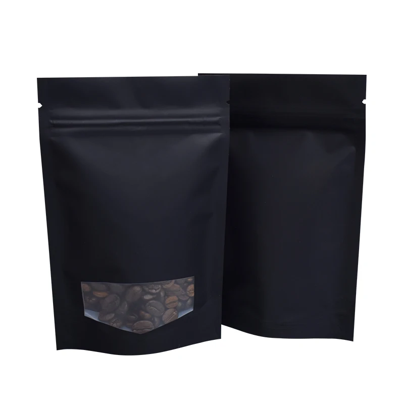 Factory custom transparent recyclable spices food plastic ziplock mylar stand up pouch With handle