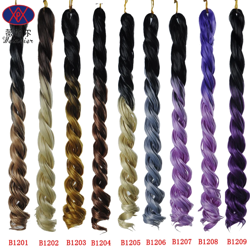 
Wholesale Youth colorful Jumbo Braid hair Ombre 2 /3 tone colors Box Braids High Quality Synthetic Braiding Hair Extensions 