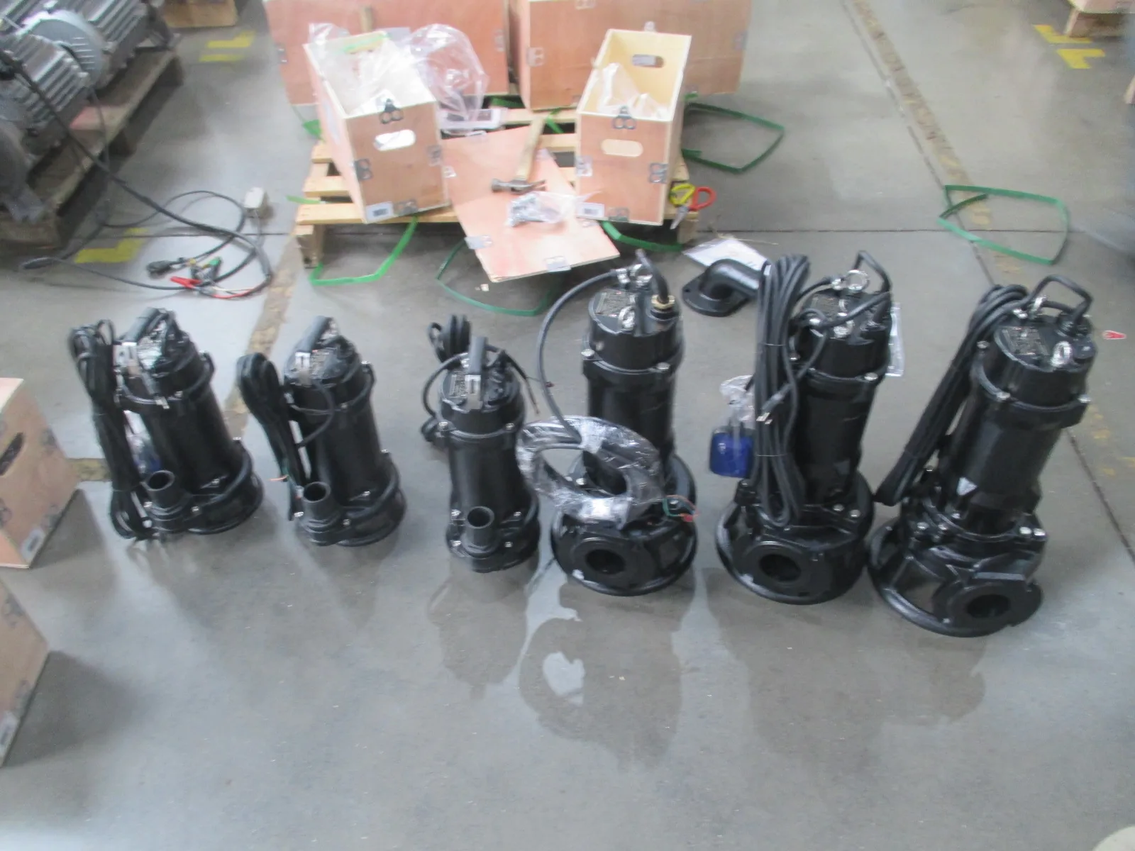 Heavy Duty 380V Dirty Water Draining Cast Iron  Sewage Pump with Cutter Impeller Submersible Sewage Pump Price
