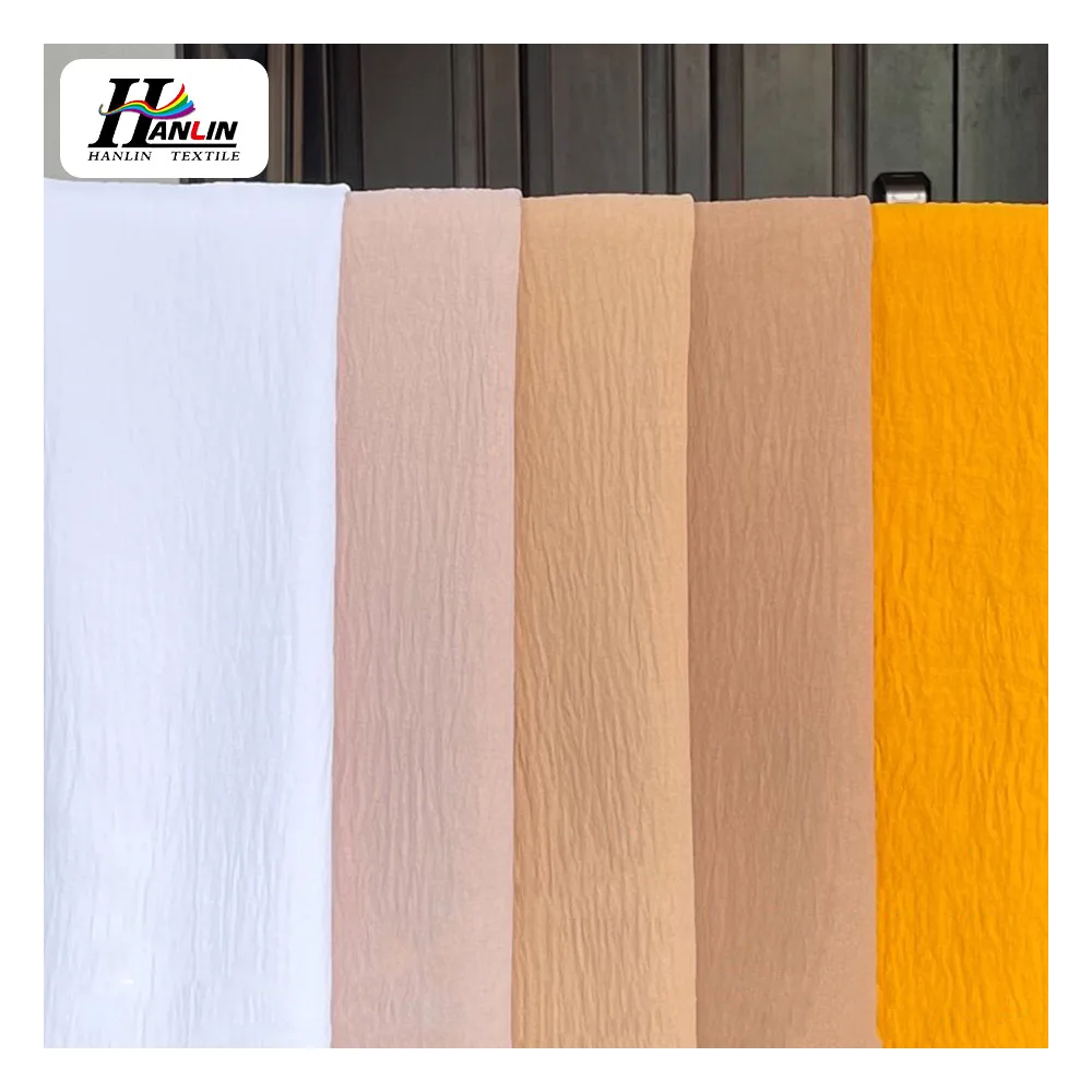 Muslim Market Best Sellers 180D Dubai Abaya Airflow Crepe Cey Pd Cey Airflow For Summer Muslin Fabric Abaya Fabric Wholesale