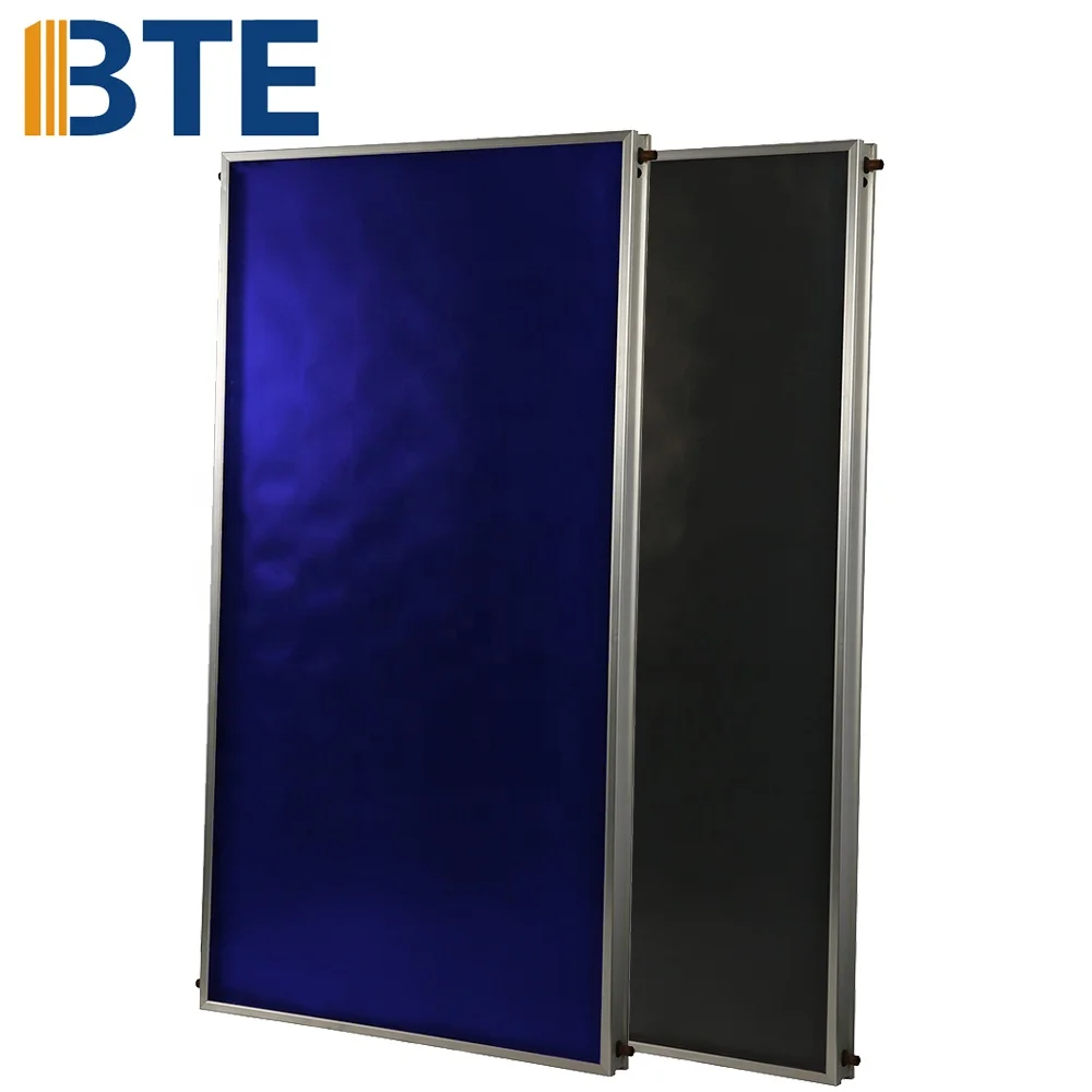 New Design Blue Film Coating Flat Plate Solar Sun Collector KeyMark Certified Solar Collectors