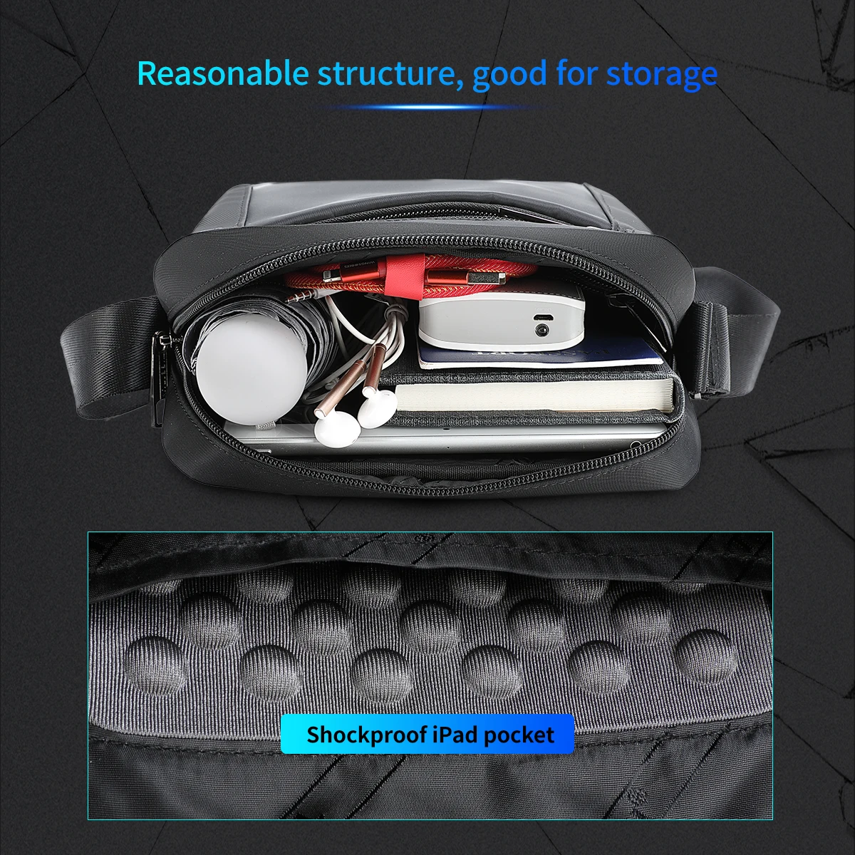 Tigernu high quality waterproof daily use shoulder bag cross body bag side bags for boys