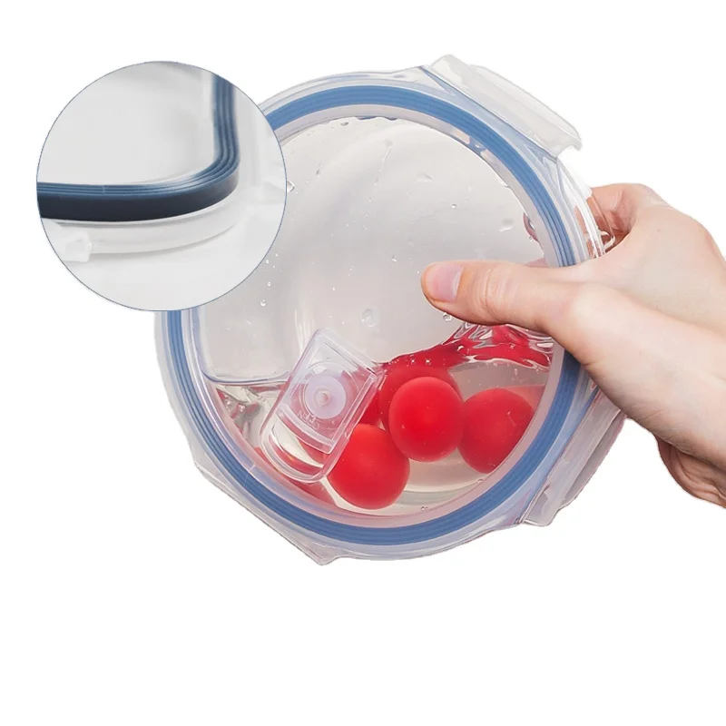 Citylife Stackable Easy Snap Lock Lids Oven Safe Round Leak-proof Rectangular Food Containers Refrigerator Organizer Bins