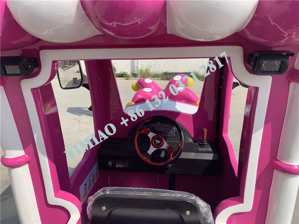 2024 new design Kids Rides Mini Clown Attraction Tourist Amusement Park Trackless Train For Sale