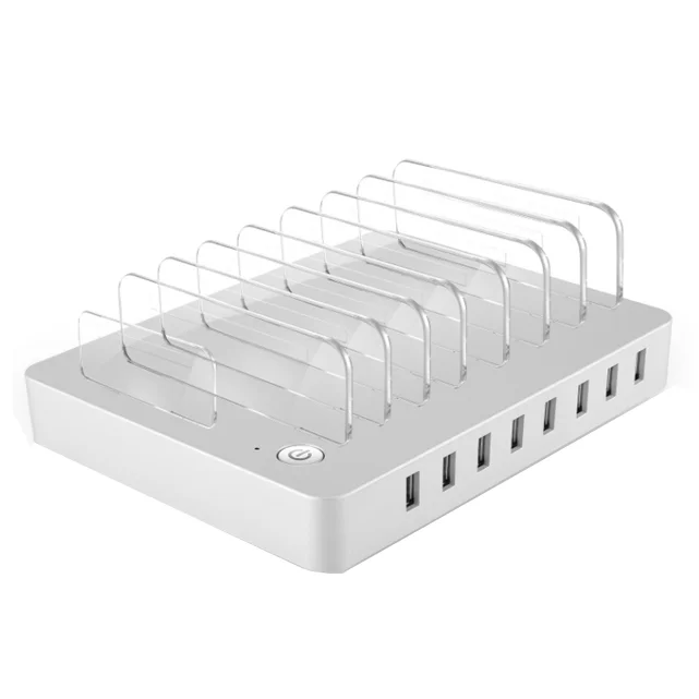 PD USB-C Charging Station 106W 8-Port USB Charging Station for Multiple Devices with 45W PD port and QC 3.0
