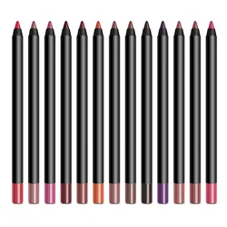 13 Colors Brown Lip Liner Cosmetics Smooth Pigment Lip Pencil Vegan Cruelty Free Lip Liner Wholesale