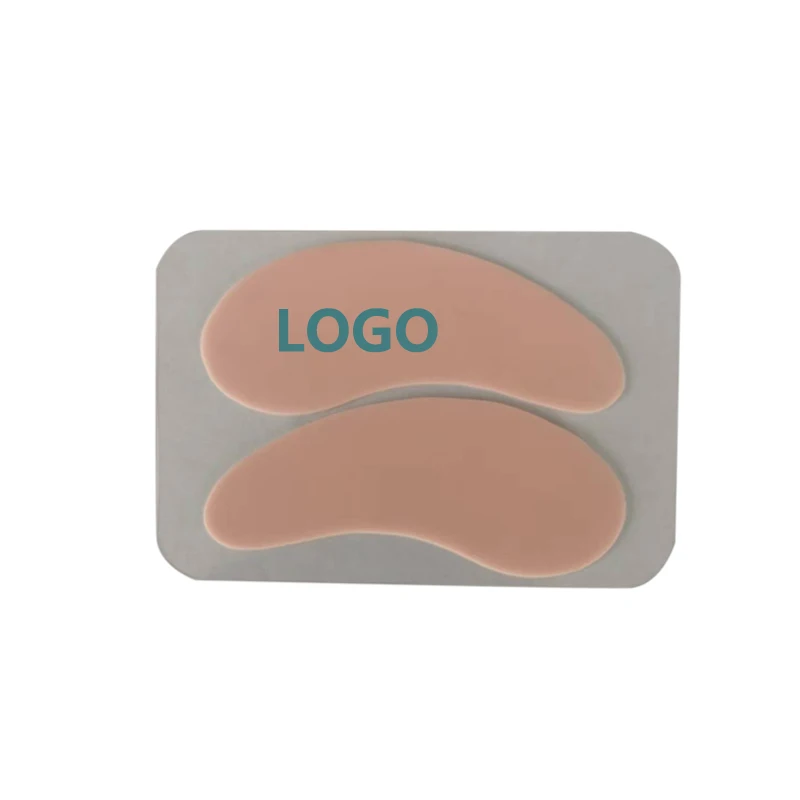 Lash patch reusable lash thin custom silicone foam pads eye logo gel under eyelash mask collagen patches sticky anti