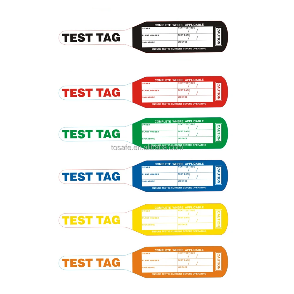 Jiangsu Factory Stable and Reliable Supply Chain Custom Cable Tie Electrical Label Flag Test Tag