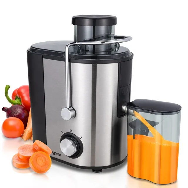 Bagotte DB001 400W Stainless Steel 65MM Centrifugal Wide Feeder Mouth Electric Automatic Machine Juicer