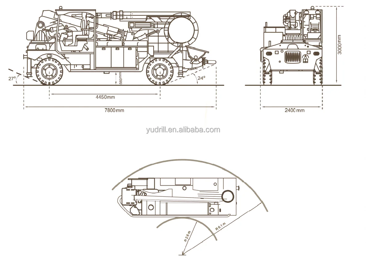 4 Wheels Concrete Spraying Equipment 30m3/h Concrete Wet Spray Machine Trolley Wet-Mix Shotcrete Machine