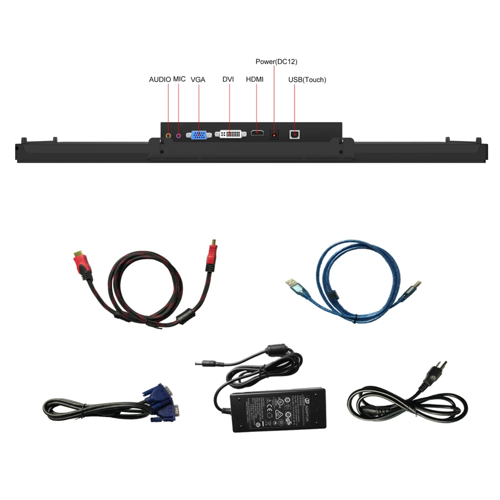 pcap touchscreen open frame 21.5 inch lcd monitor touch screen monitor for All in one computer industrial touch screen panel pc