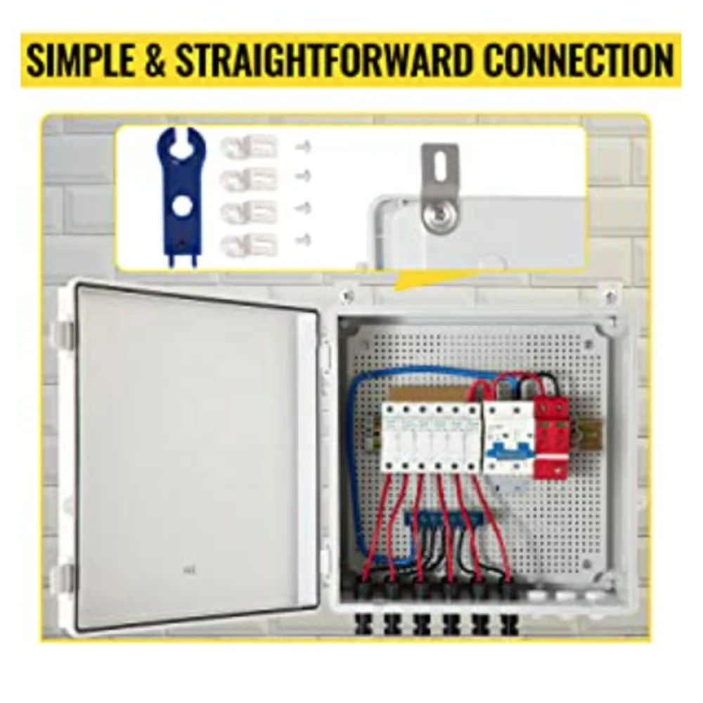 [Free Sample]Waterproof Smc Pc Abs Material 2 Year Warranty Dc Combiner Box For Protecting Solar System  Dc Combiner Box