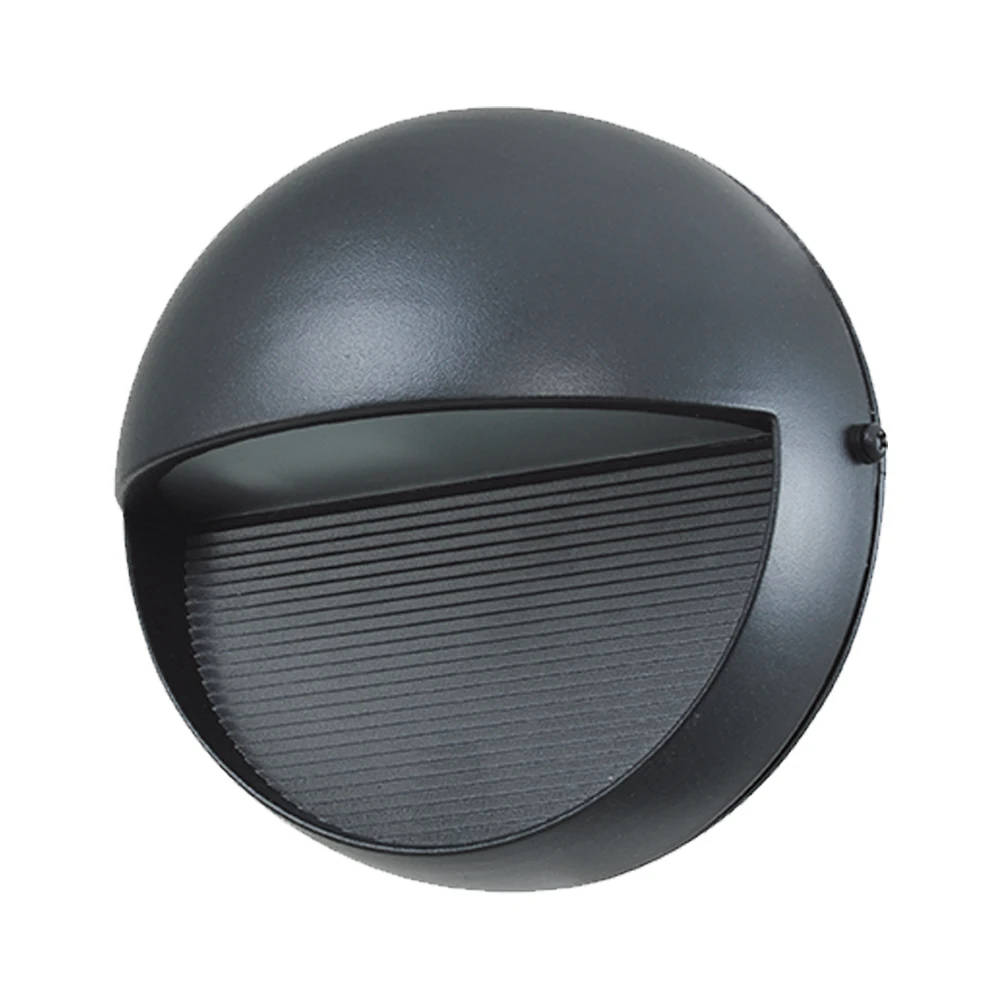 Black round frosted material shell LED chip high-quality wall lamp corridor staircase lighting wall lamp