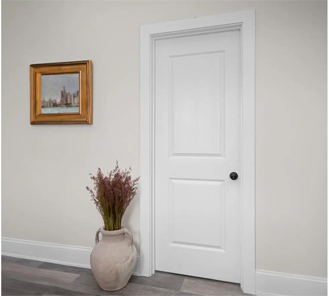 30 x 80 Factory price interior white primed panel honeycomb HDF moulded door for house