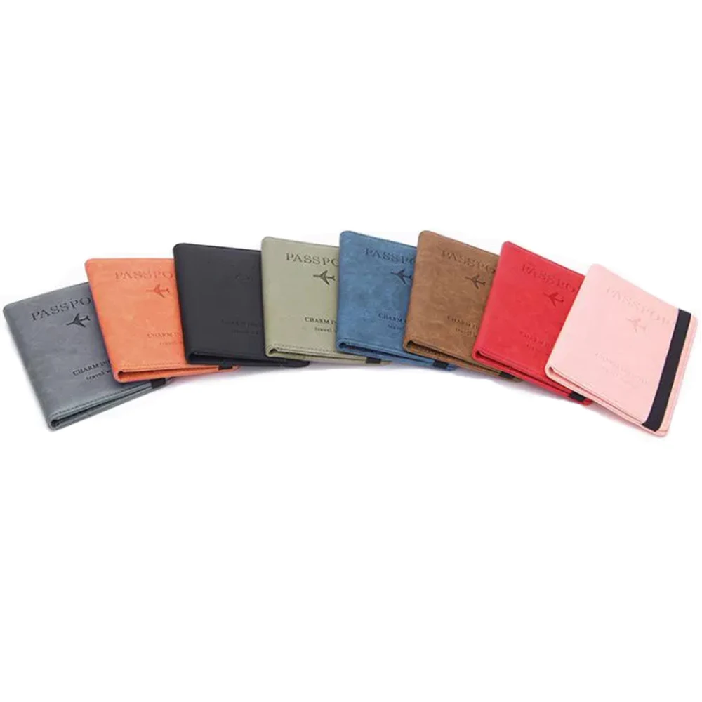 Amazon 2022 дорожная Обложка для паспорта из искусственной кожи кошелек портмоне логотип индивидуальное украшение тонкий держатель и карт
