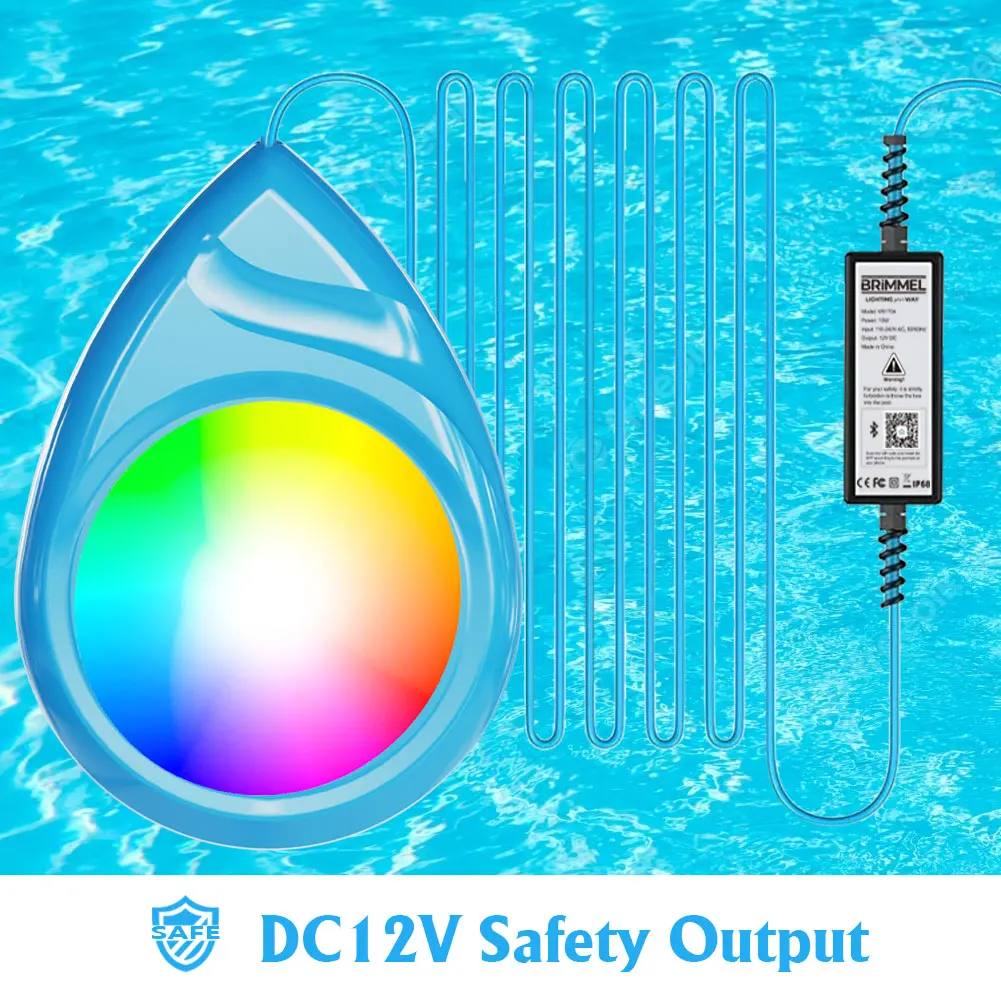 Vertak American Standard factory supply good price 10V IP68 underwater light floating pool lights LED swimming lamp