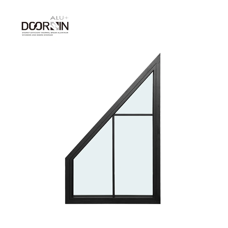 Hurricane Impact Aluminum Glass Fixed Windows Sound Proof Save Energy Double Glazing Grid Special Shape Windows