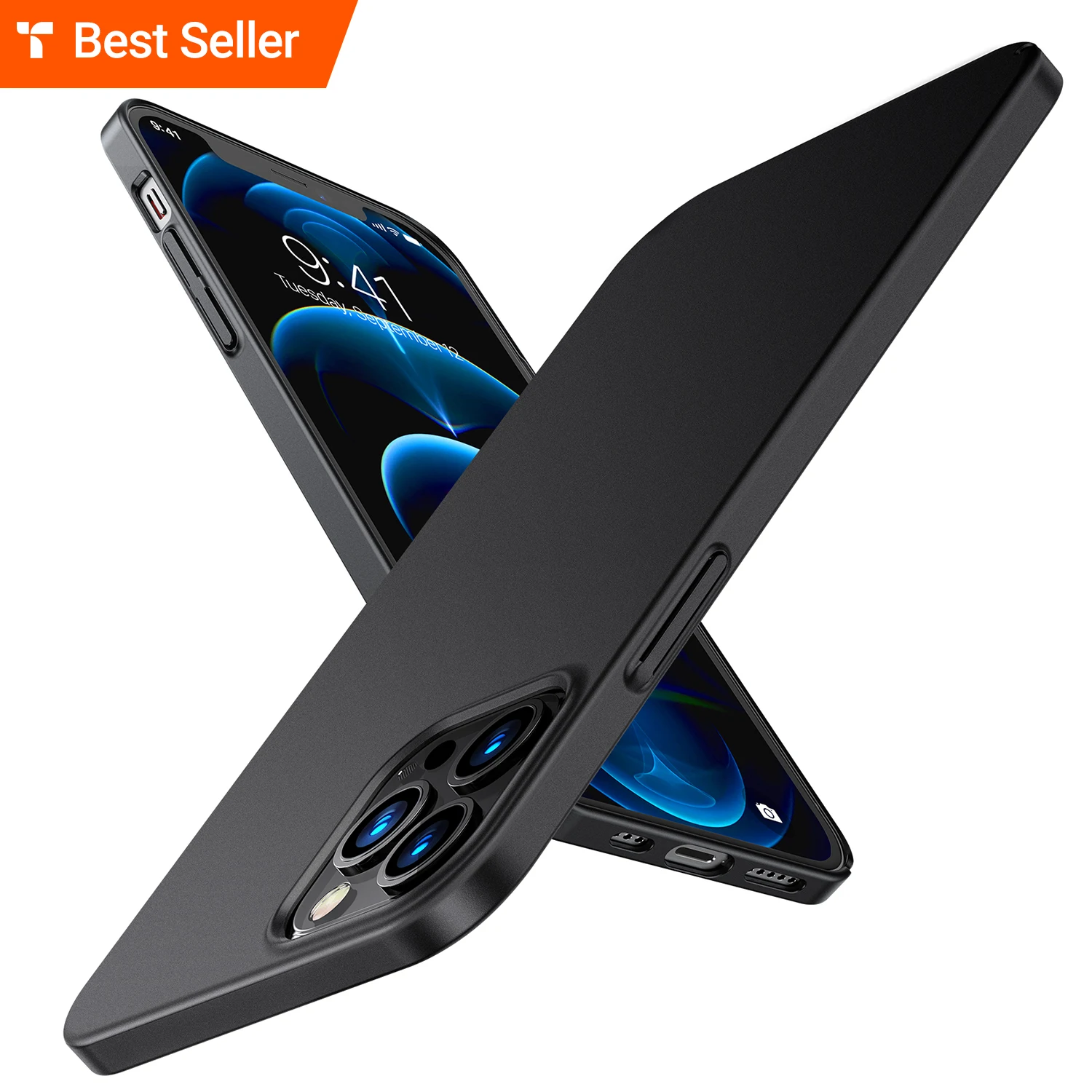 TORRAS Amazon выбор порядочность серии разработан для iPhone 12/12 Pro Чехол Жесткий PC противоударный черный матовый чехол для мобильного телефона с принтер