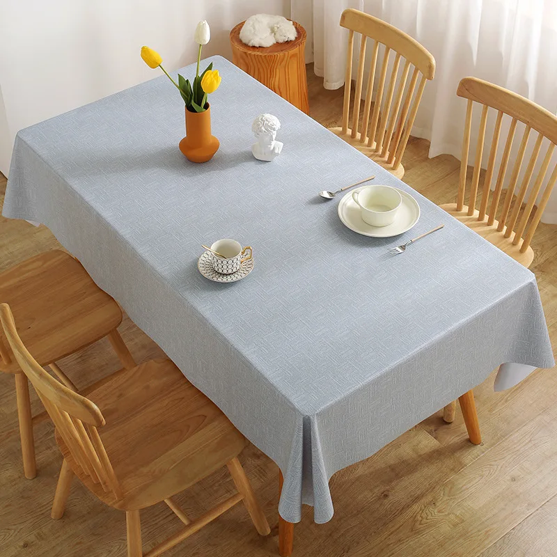 Modern European restaurant tablecloth PVC waterproof and oil-proof can be customized wedding table runner square coffeetable pad