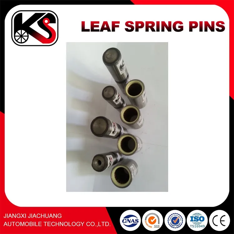 truck leaf spring pin with square and round wedge
