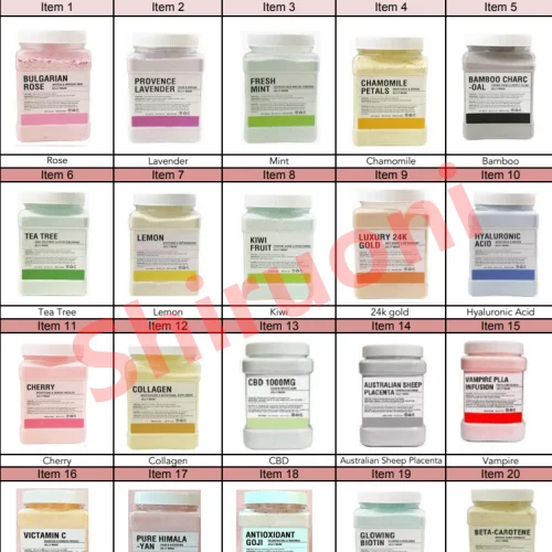 OEM Skincare 100% Organic Natural Goji  jelly Mask Regenera & Radiance Goji Facial Jelly Mask Powder