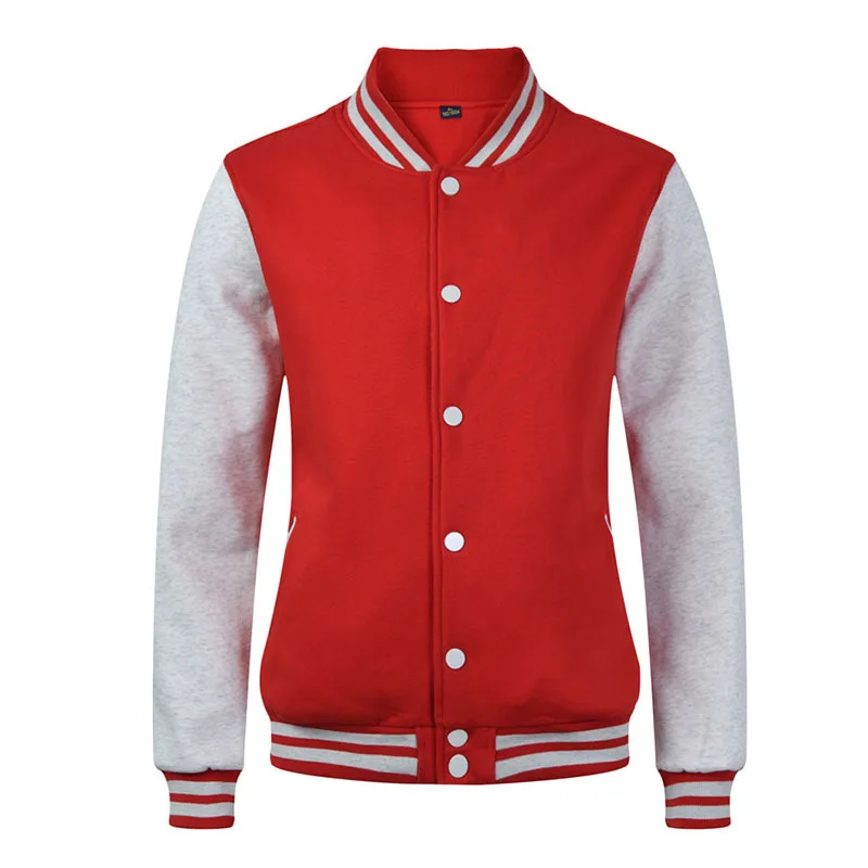 Custom Wholesale Printed Logo Blank Plain Polyester Black Boys Bomber Baseball Varsity Jackets For Men