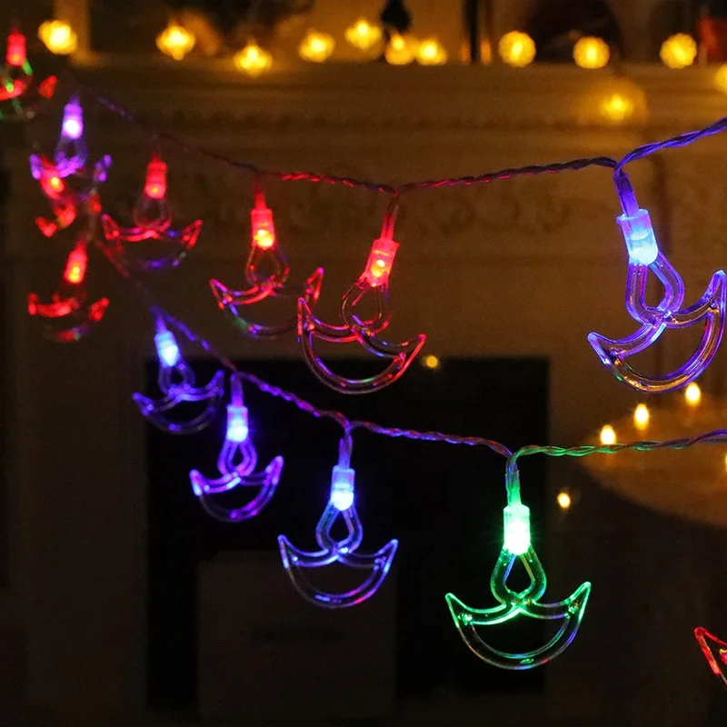 Indian Diwali Decor Multicolor Diwali Lights Anchor Boat Row Diya String Lights