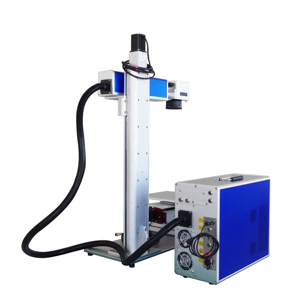 Efficiently Portable small fiber laser 20w 30w 50w 60w 80W 100w Max Raycus JPT IPG desktop fiber laser marking machine for sale