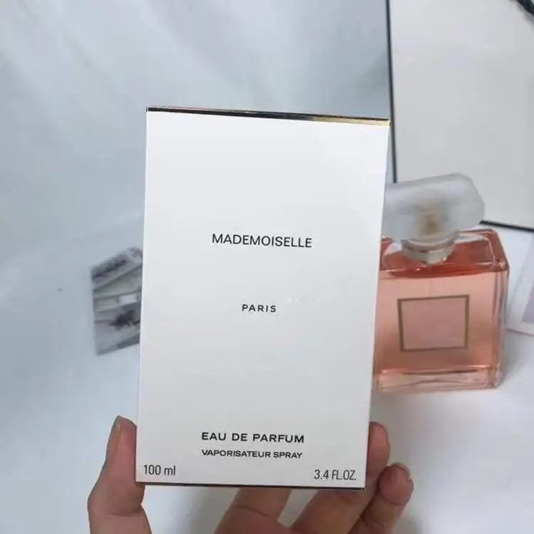 Mademoiselle 100ml Woman Perfume Fragrance 3.4fl.oz Eau De Parfum Brand Lady Perfumes Long Lasting Good Smell Girl Aroma Spray