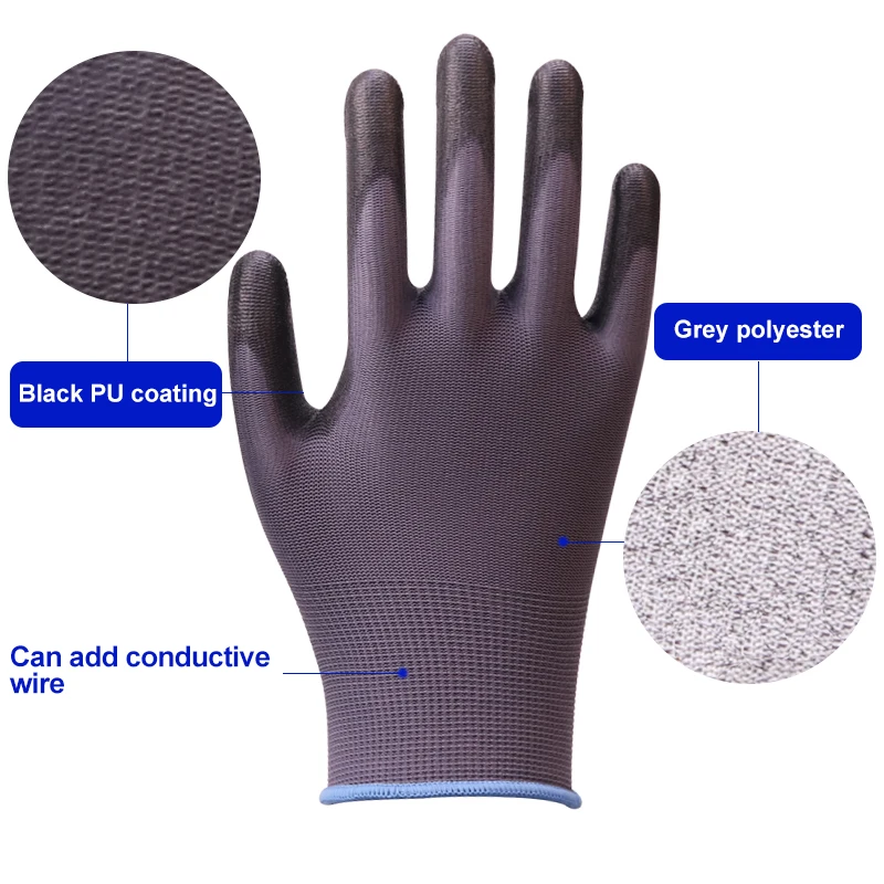 XINGYU Brand New PU Working Gloves For Men Women With High Quality nylon gloves white pu coated Work Gloves
