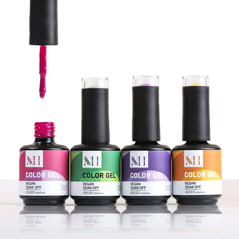Oem Private Label Colors 15ml Vegan Gel Nail Polish Kit Uv Led Gel Polish Wholesale Gel Nail Polish Set