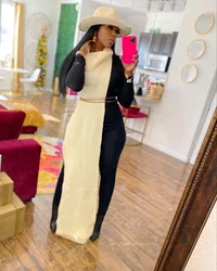 Solid Color Sweater Knit Boutique Clothing Dresses Sleeveless Turtleneck Shirt Top Nigh Club Shape Wear Split Sexy Dress Women