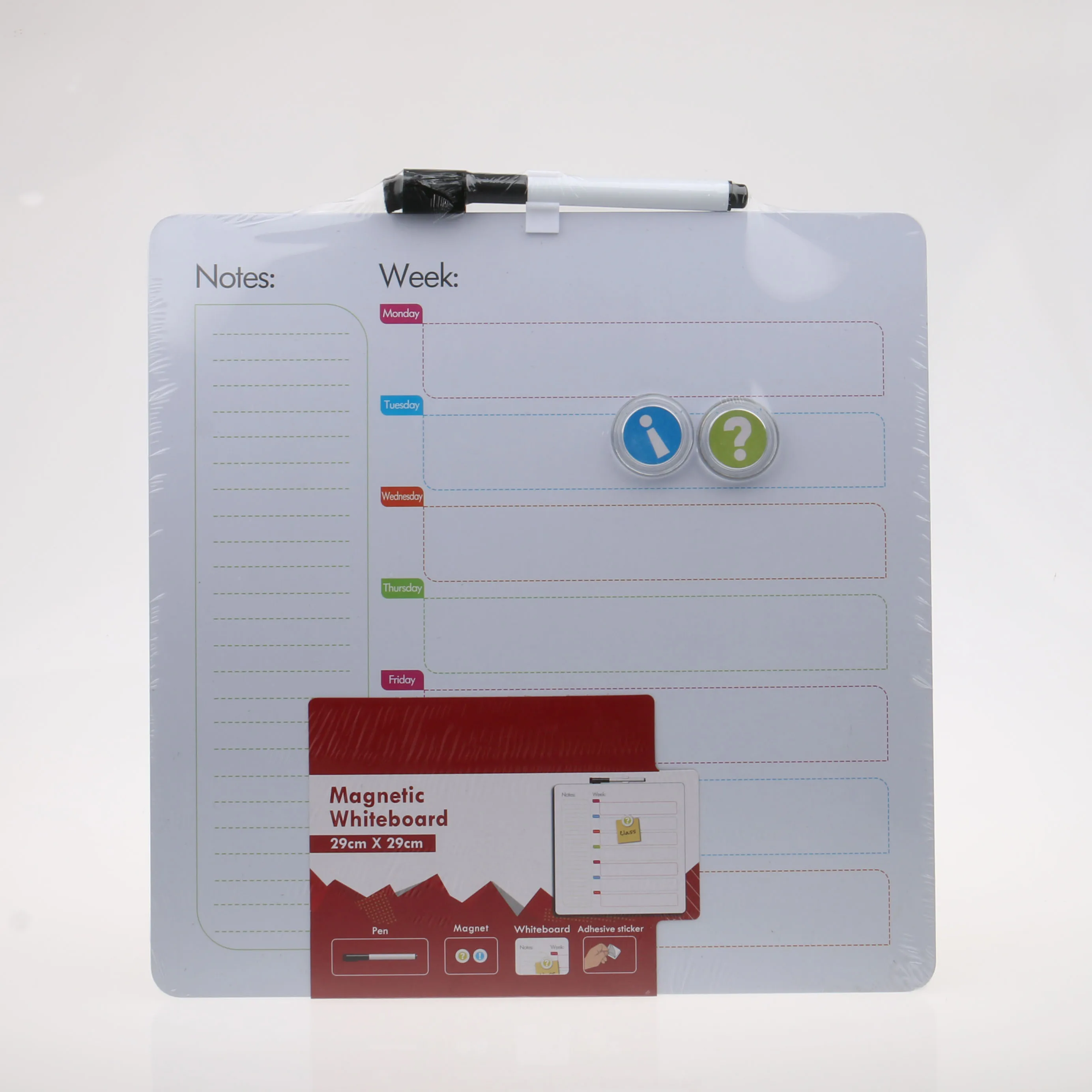 
29*29cm Cheap Price Dry Erase Board Lapboard Magnetic Erasable Whiteboard For Classroom Teaching 