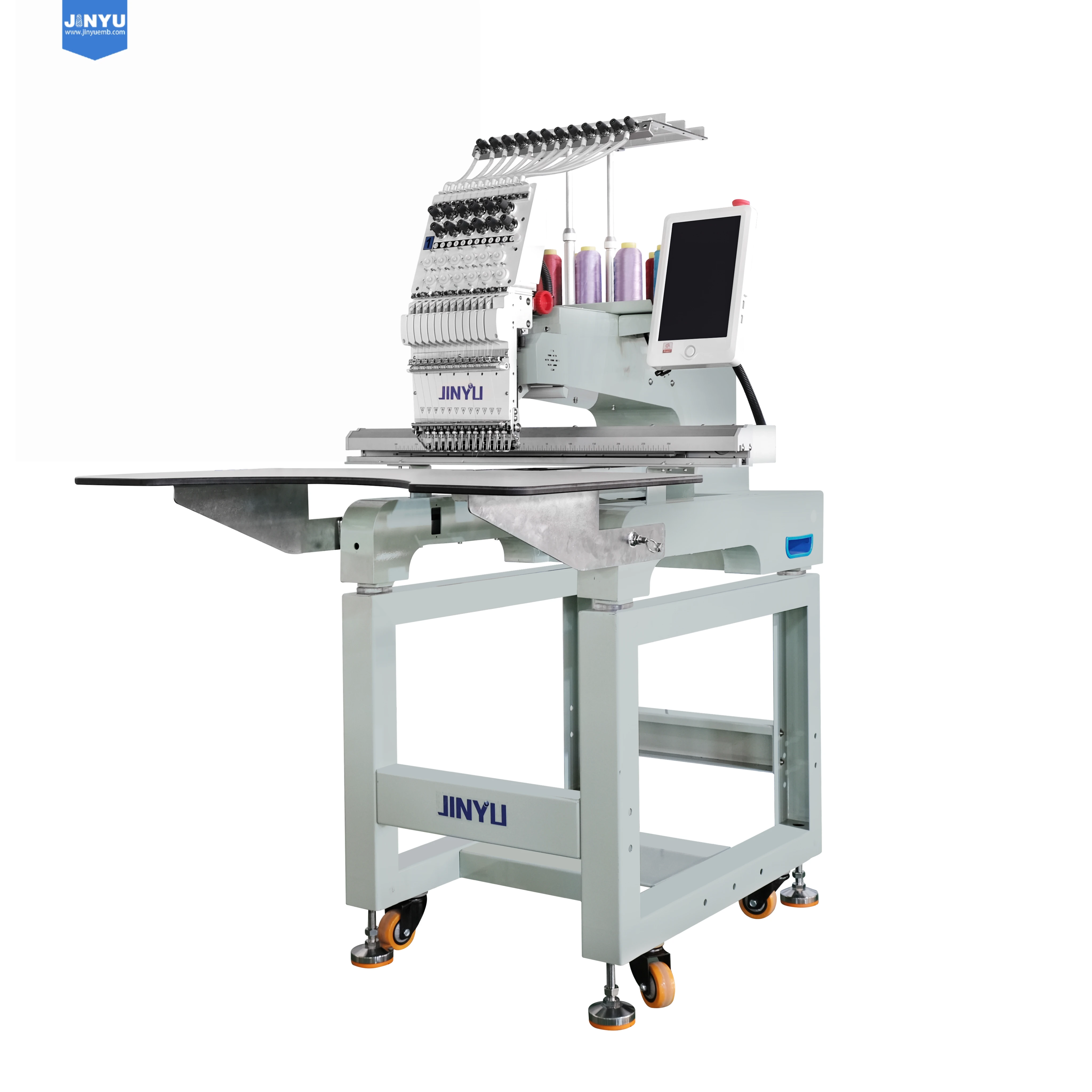 JINYU Automatic High Quality Fast Shipping One Head Sewing Embroidery Machine With Professional Engineer After-Sales Service