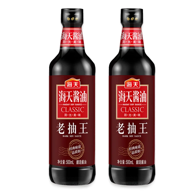 Top Grade sauce soy Classic dark soy sauce Expire24 months 500ml haday soy sauce