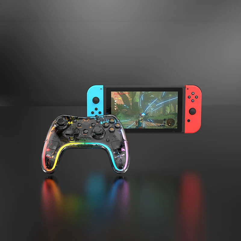 RGB Light Wireless Joystick For Switch Gamepad Vibration Joystick Game Controller For Switch Console Gamepad for Pc Mobile Phone