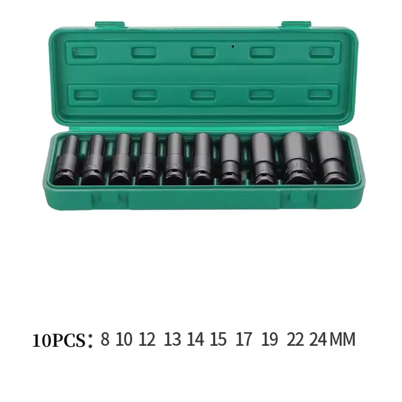 High quality CS/CRV Forged 20PCS Socket Wrench Set/Pneumatic Sleeve Set with Plastic tool box For home improvement repair