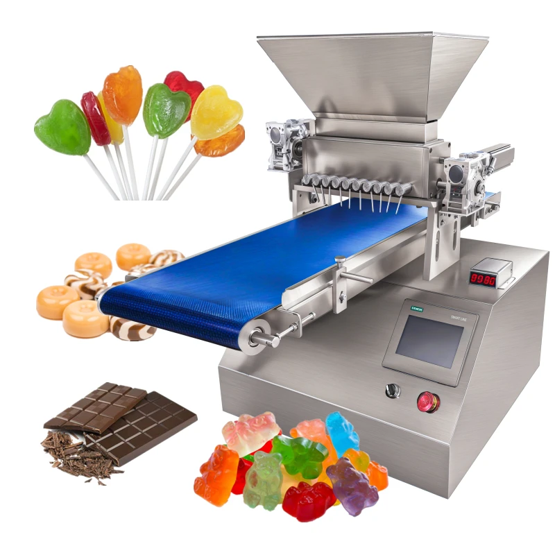 Multi-function Small business desktop automatic sweet hard soft candy gummy chocolate making machine