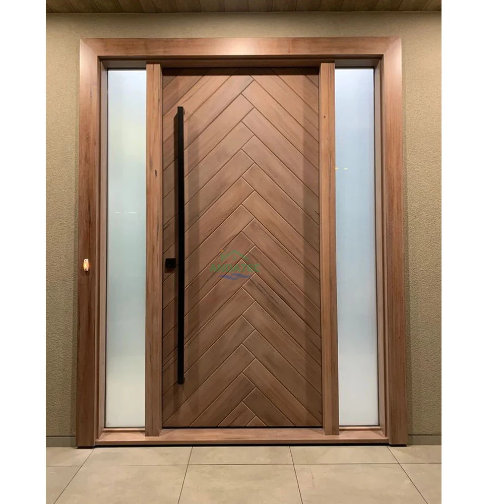 Anda Residential Commercial Cast Aluminum Exterior Door Secure Main Entrance Front Door Design