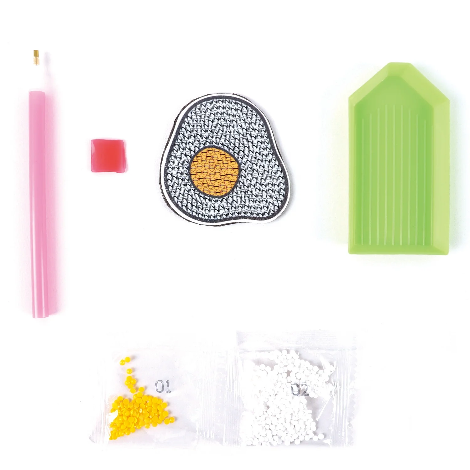 Special shaped DIY hot sale 3D popular egg kitchen decoration diamond paint fridge magnet creative fridge magnet