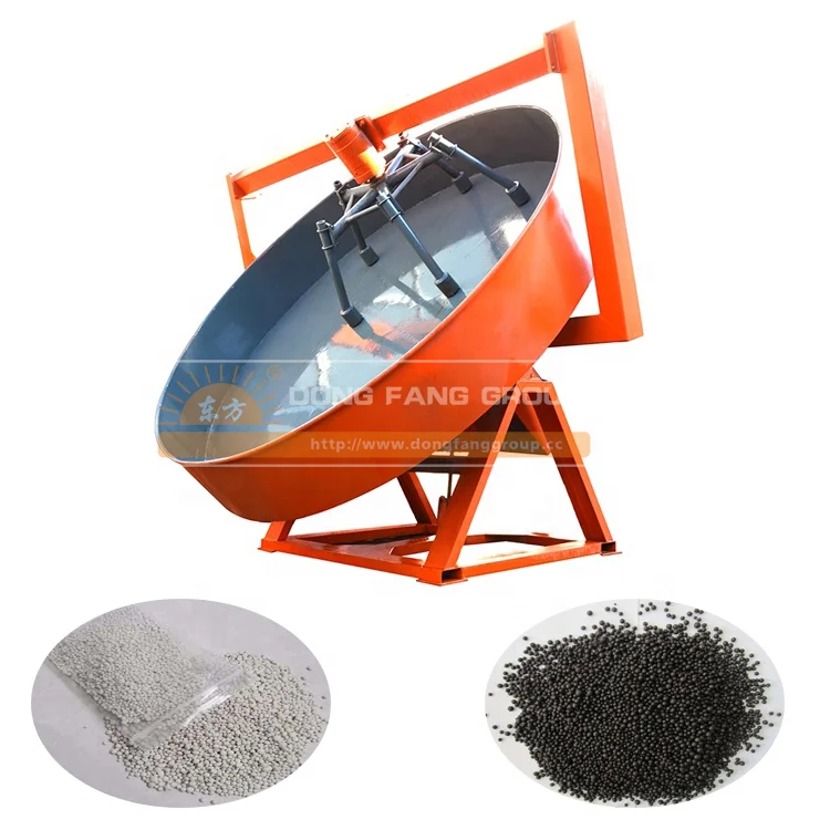 Disc fertilizer granulator for makiing organic fertilizer