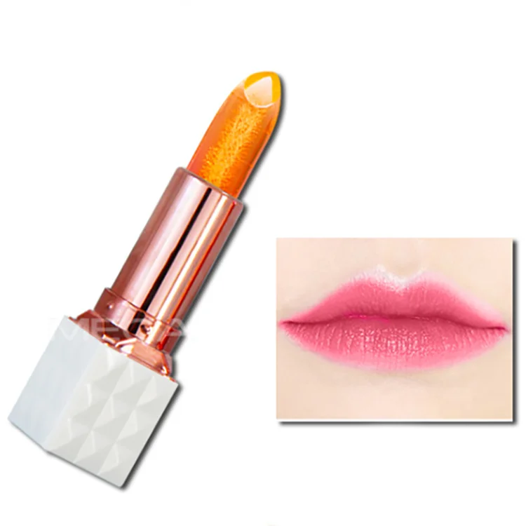 
3 Colors private Label Long Lasting Magic Jelly Moisturizing Transparent Color Changing Plant Lipstick 